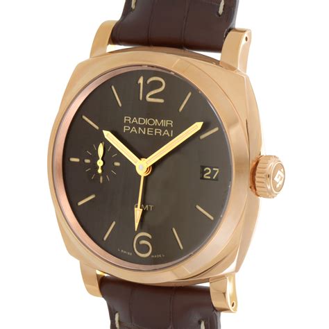 panerai radiomir 1940 3 days gmt oro rosso|Hands.